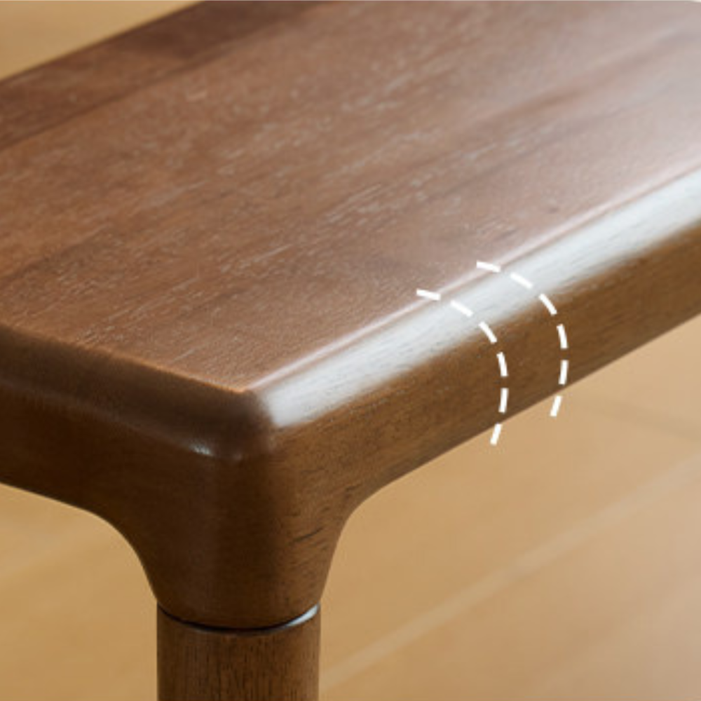 Labico Solid Rubber Wood Dining Bench