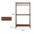Lahti natural solid walnut 90 cm coat rack dimension guide with 160 cm height and 40 cm depth