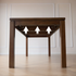 Lana Solid Rubber Wood Dining Table