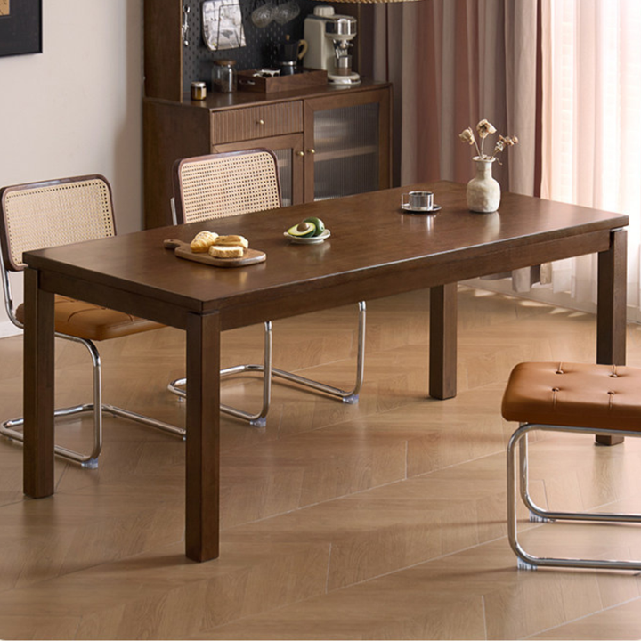 Lana Solid Rubber Wood Dining Table – Oak Furniture Store New Zealand