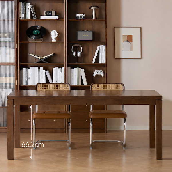 Lana Solid Rubber Wood Dining Table