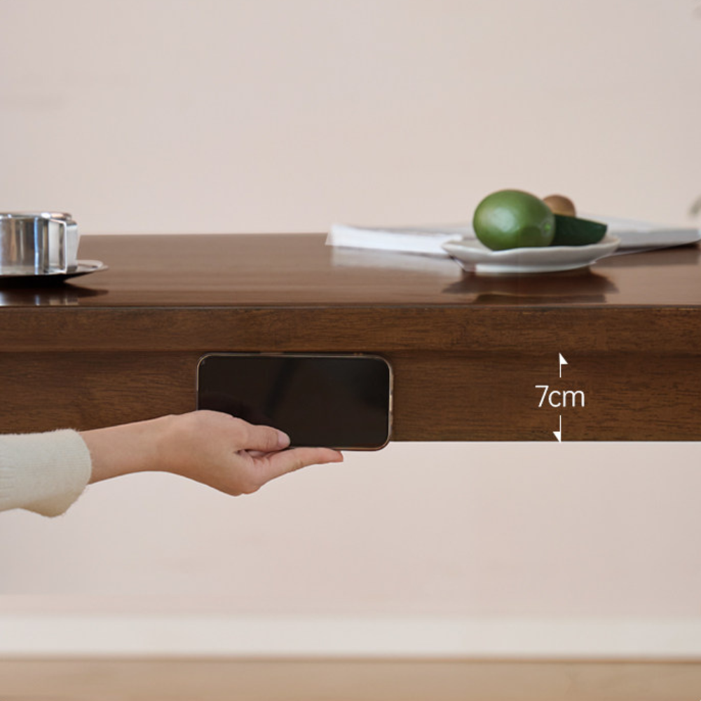 Lana Solid Rubber Wood Dining Table