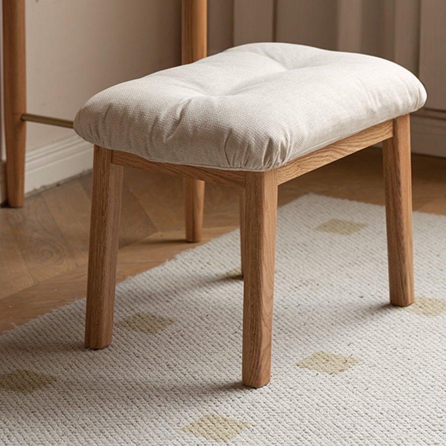 Larvik Natural Solid Oak Fabric Rocking Chair | Oak Furniture Store