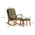 Larvik Natural Solid Oak Fabric Rocking Chair | Oak Furniture Store