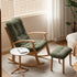 Larvik Natural Solid Oak Fabric Rocking Chair | Oak Furniture Store