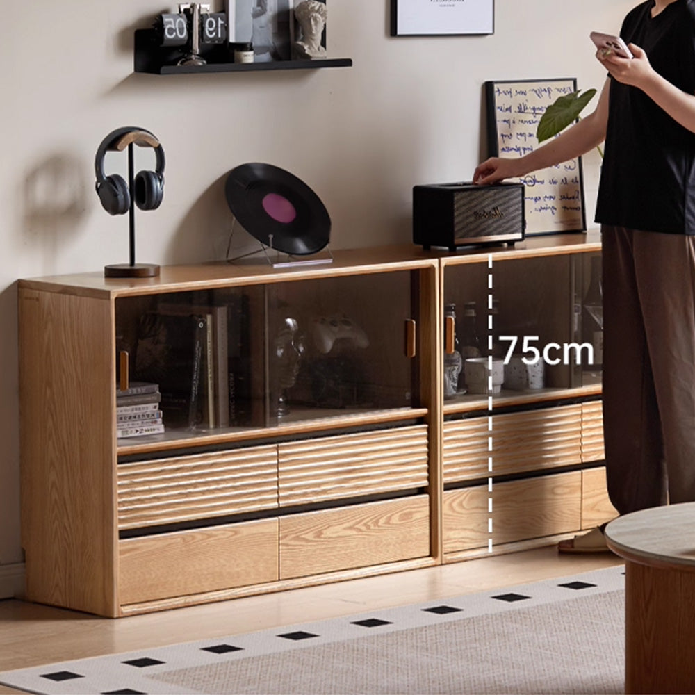 Lathum Natural Solid Ash Modular Wall Shelves