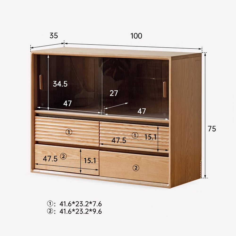 Lathum Natural Solid Ash Modular Wall Shelves