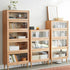 Latvia Designer Natural Solid Oak Display Bookcase Cabinet