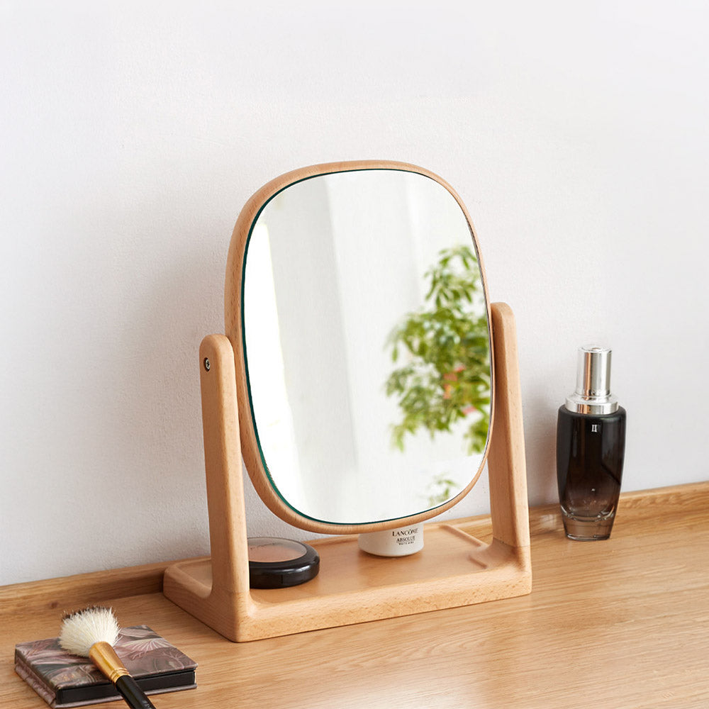 Lauco Solid Hardwood Small Table Mirror