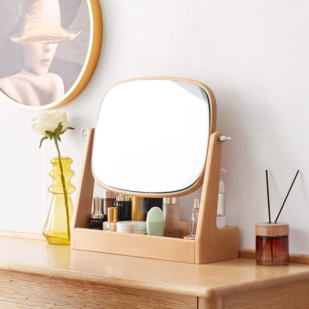 Lauco Solid Hardwood Wide Table Mirror