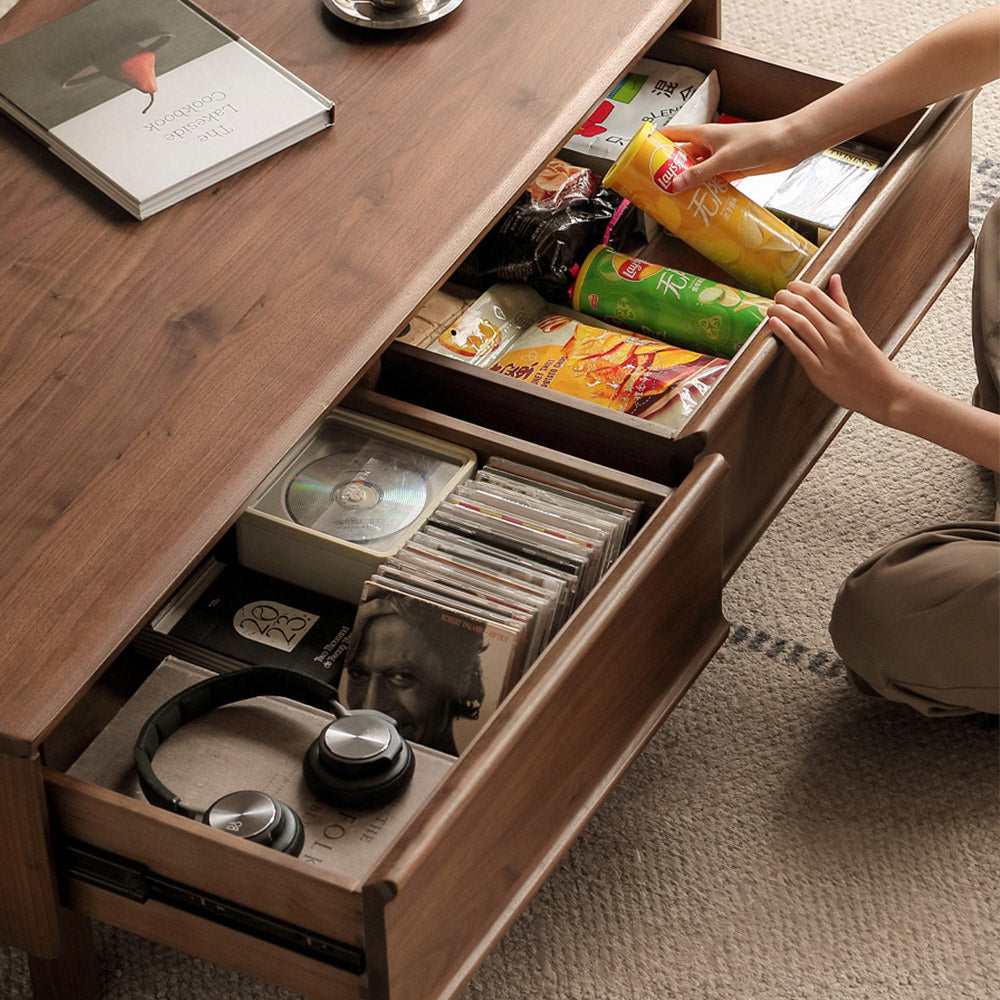 Lenola Natural Solid Walnut Coffee Table