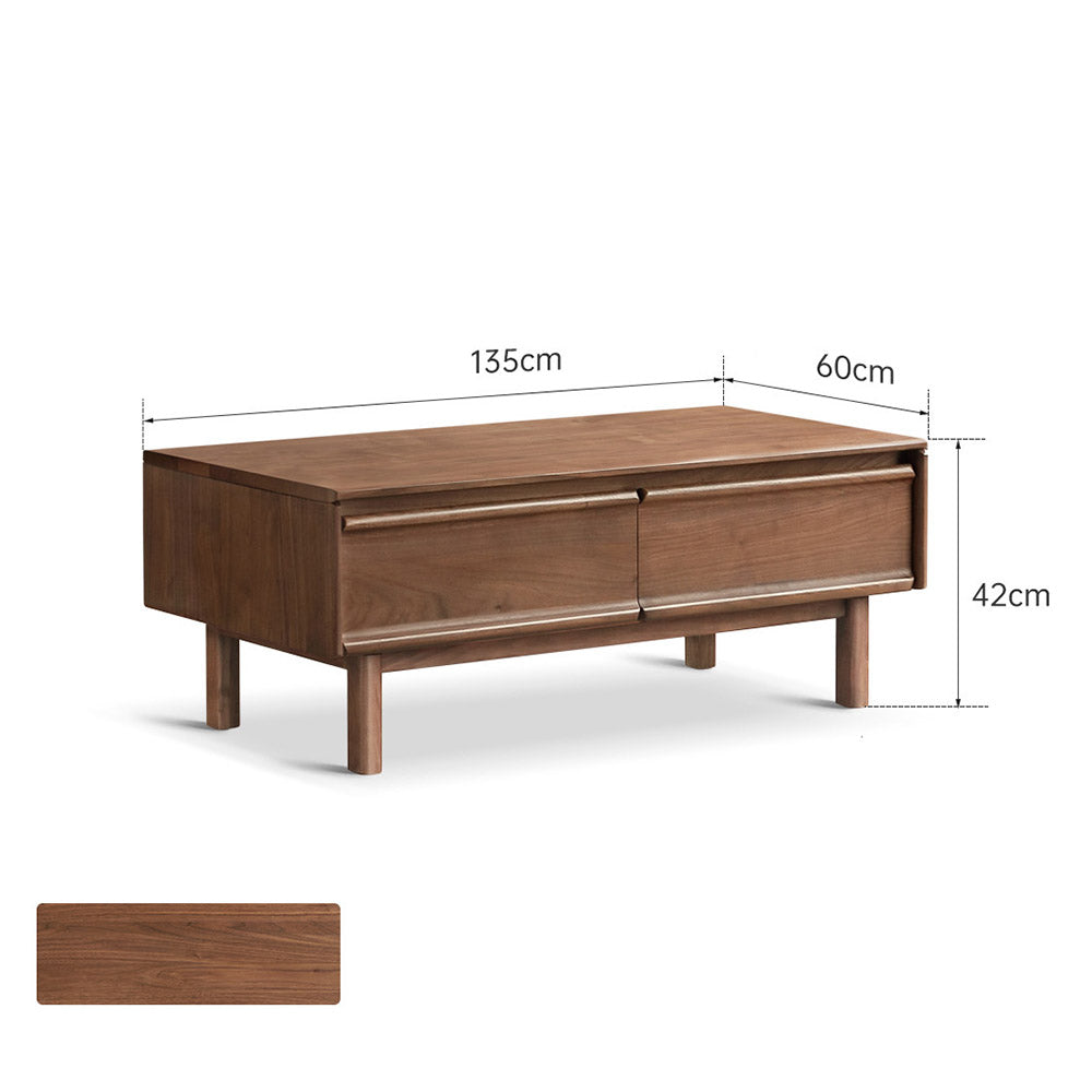 Lenola Natural Solid Walnut Coffee Table