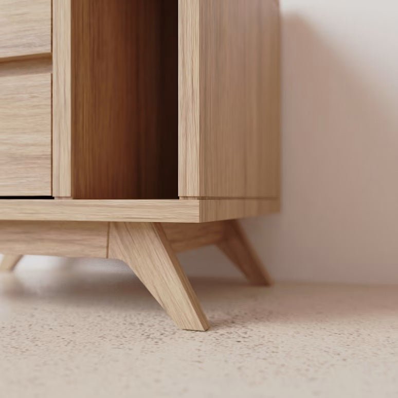Letur Natural Solid Oak Bedside Table | Oak Furniture Store