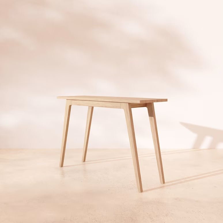 Letur Natural Solid Oak Console Table | Oak Furniture Store