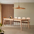 Letur Natural Solid Oak Extending Dining Table