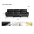 Lillviken genuine leather electric recliner sofa in modern kiwi living room