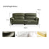 Lillviken genuine leather electric recliner sofa in modern kiwi living room