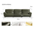 Lillviken genuine leather electric recliner sofa in modern kiwi living room
