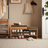 Limina Natural Solid Cherry Shoe Bench