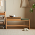 Limina Natural Solid Cherry Shoe Bench