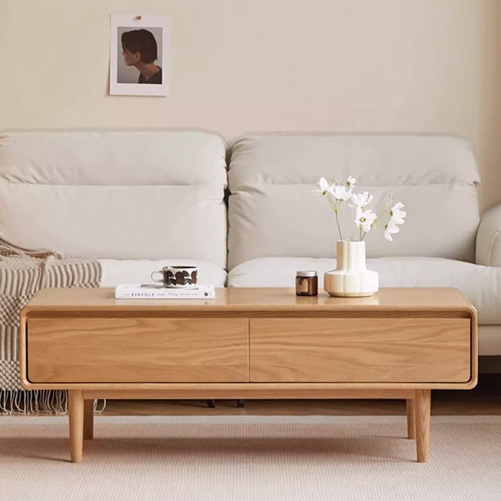 Limland Natural Solid Oak Coffee Table - Oak Furniture Store & Sofas