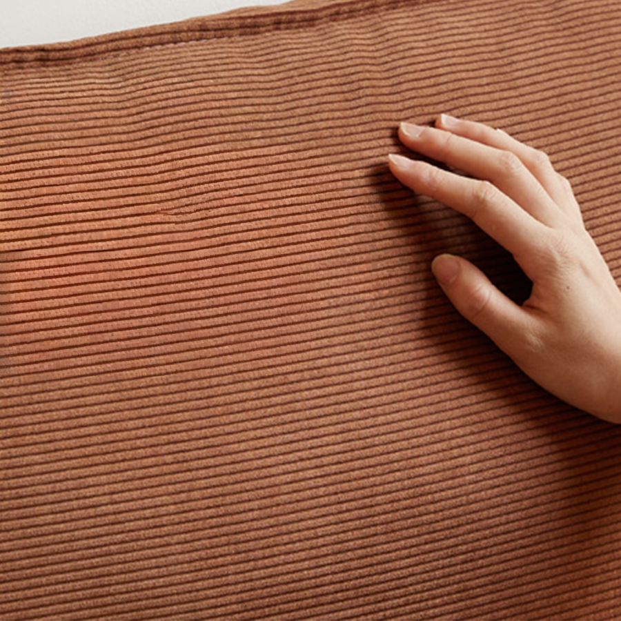 Limoges Natural Solid Oak Corduroy Sofa