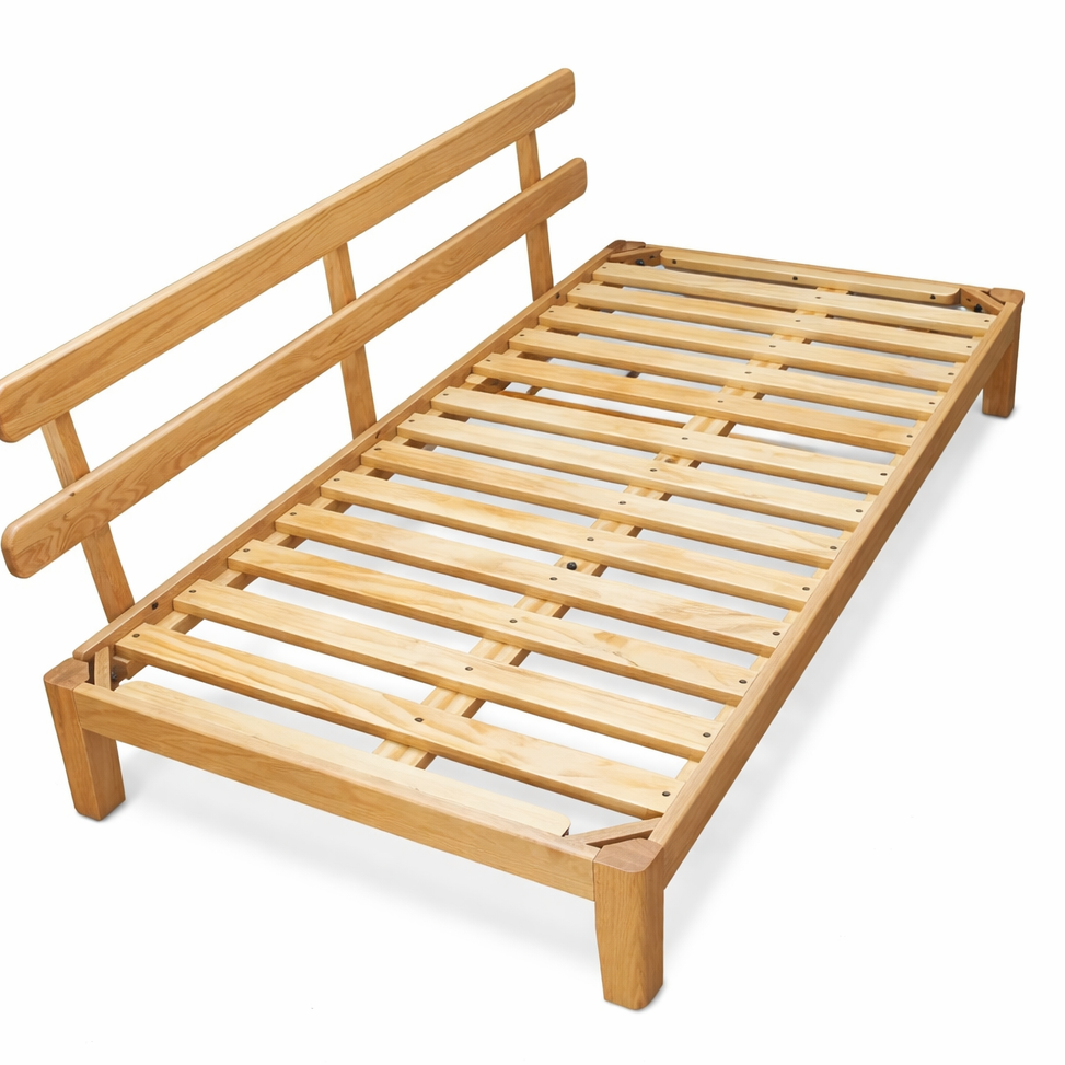 Limoges Natural Solid Oak Corduroy Sofa