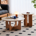 Lincoln Natural Solid Cherry Coffee Table Set