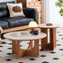 Lincoln Natural Solid Cherry Coffee Table Set
