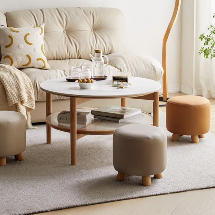 Lingbo Solid Beech Dressing Stool