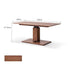 Linnich Natural Solid Walnut Height Adjustable Coffee Table