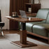 Linnich Natural Solid Walnut Height Adjustable Coffee Table