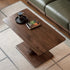 Linnich Natural Solid Walnut Height Adjustable Coffee Table