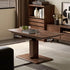 Linnich Natural Solid Walnut Height Adjustable Coffee Table