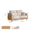 Lipari Natural Solid Oak Chenille Sofa
