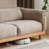 Lipari Natural Solid Oak Chenille Sofa