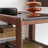 Lisbon Solid Walnut Movable Side Table with Ceramic Top | Oak Furniture Store