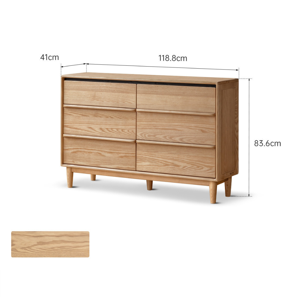 Lisburn Natural Solid Ash Chest of Drawers
