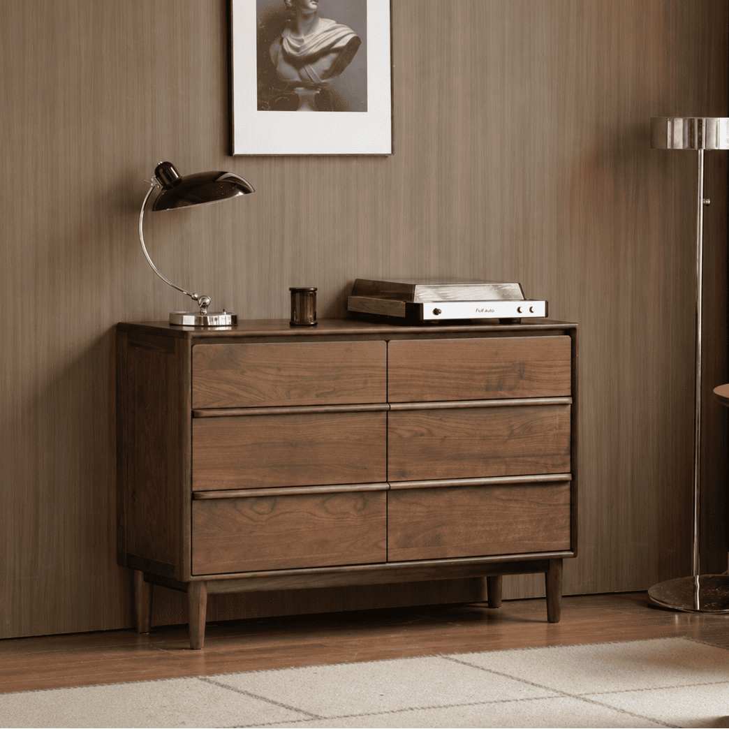 Lisburn Natural Solid Walnut Chest of Drawers
