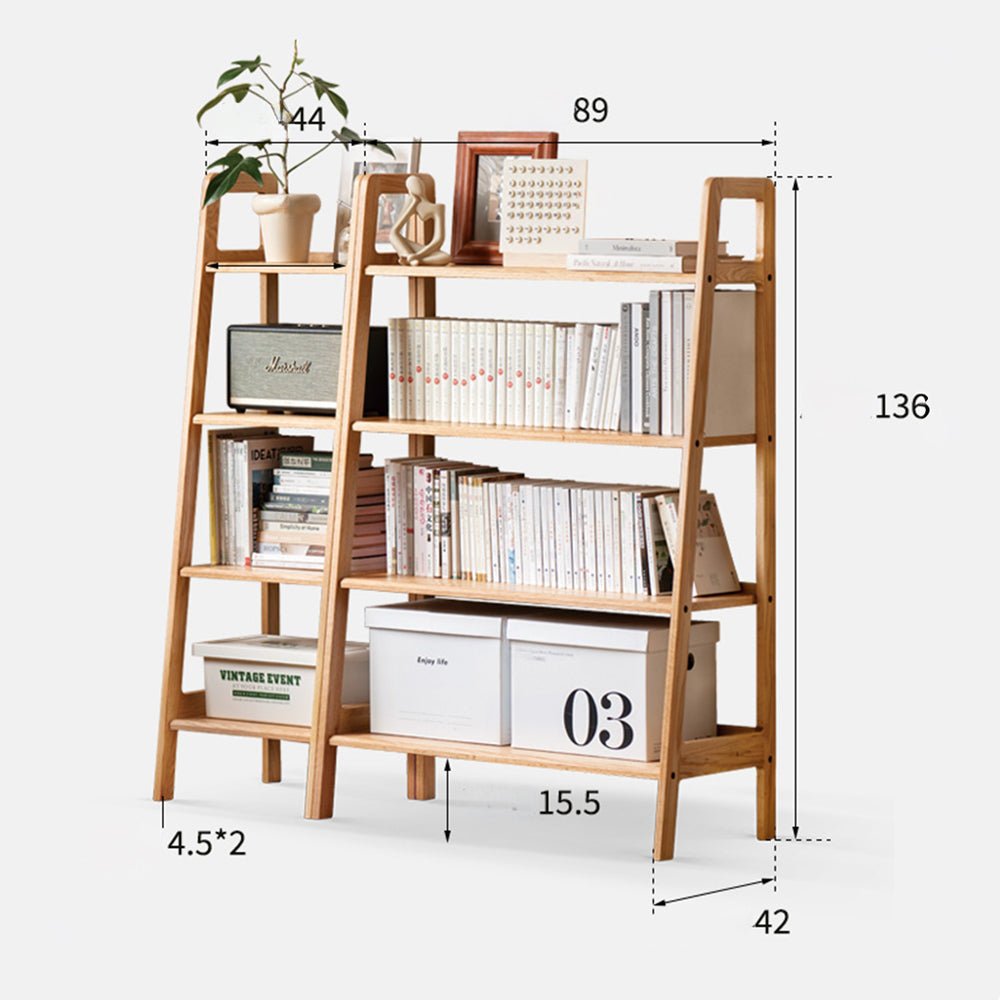 Loitz Natural Solid Oak Storage Shelf | Oak Furniture Store