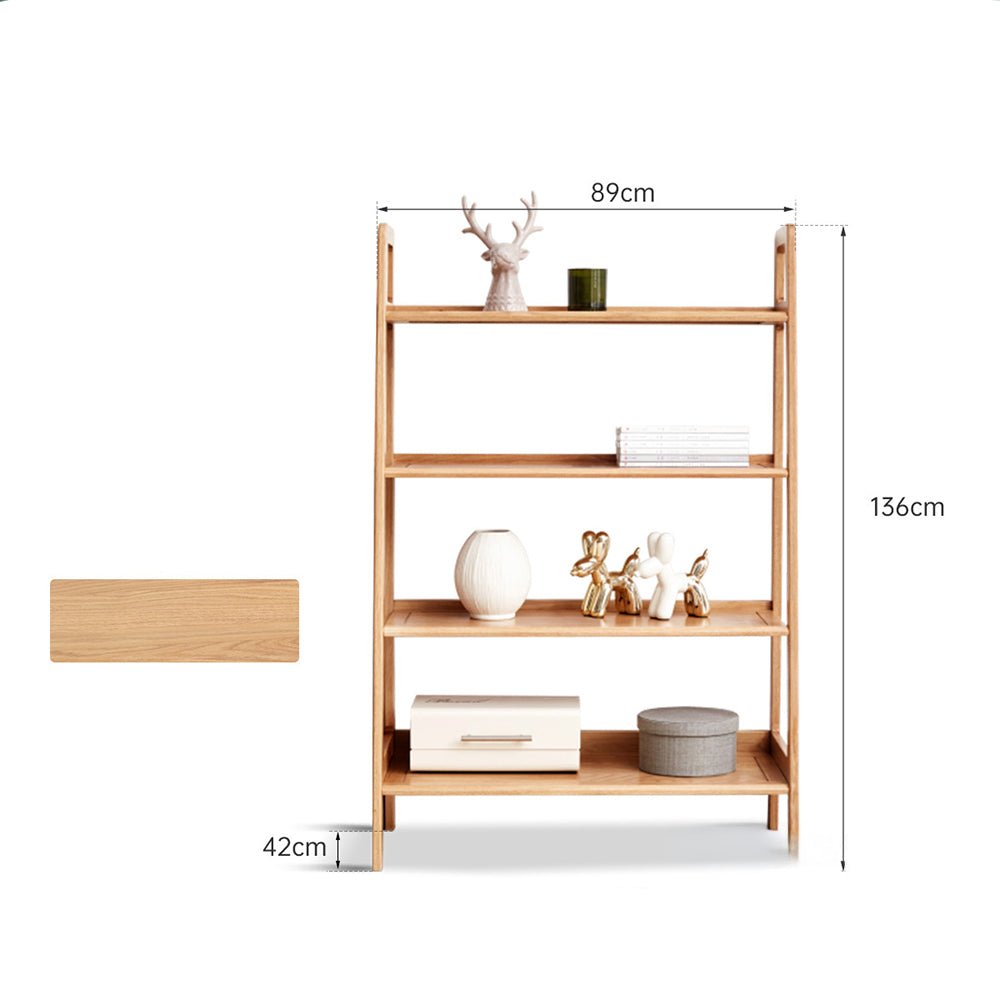 Loitz Natural Solid Oak Storage Shelf | Oak Furniture Store