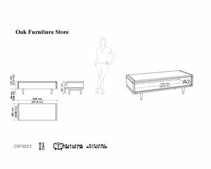 Lorris Natural Solid Oak Coffee Table - Oak Furniture Store