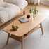 Lubin Natural Solid Oak Coffee Table with Shelf | small coffee table for books and decors for NZ | Oak Furniture Store