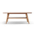 Lubin Natural Solid Oak Coffee Table with Shelf | small coffee table for books and decors for NZ | Oak Furniture Store