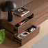 Lunan Natural Solid Walnut Floor Standing Entertainment Unit