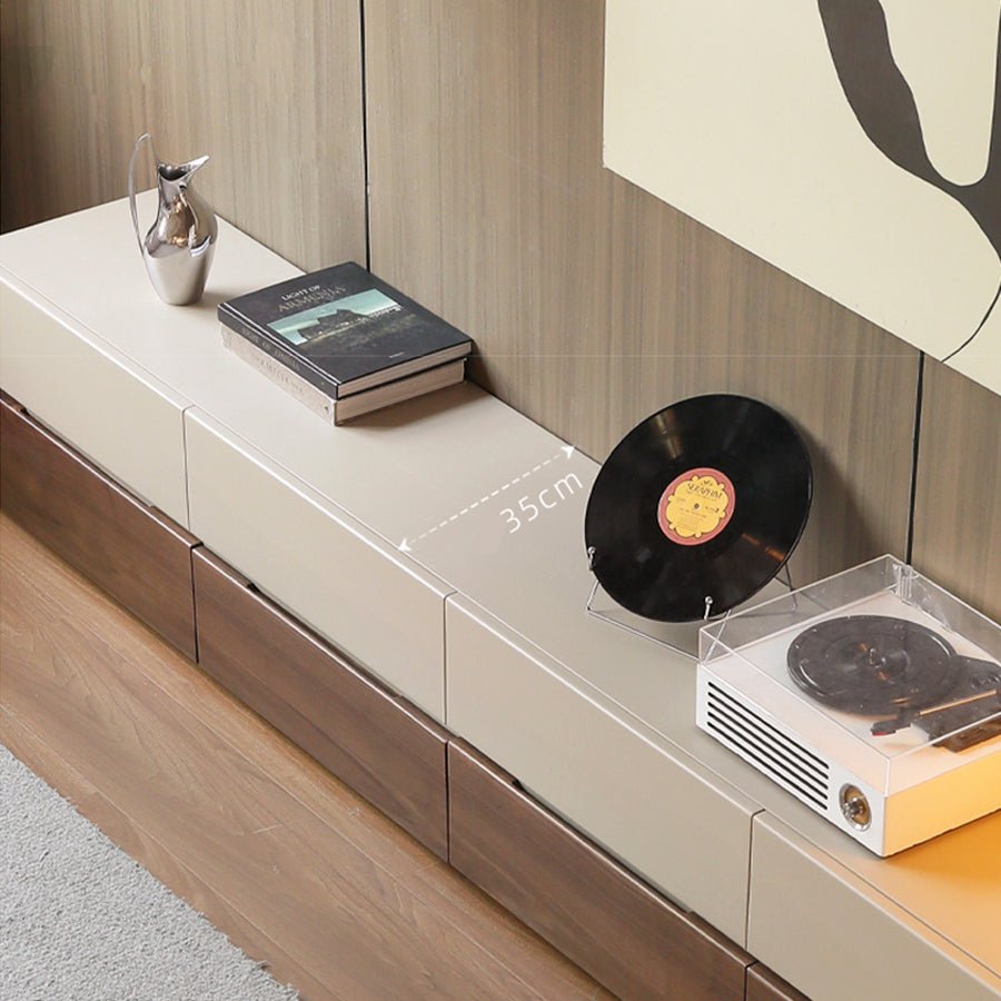 Lunan Solid Wood Colour Matching Floor Standing Entertainment Unit | Oak Furniture Store