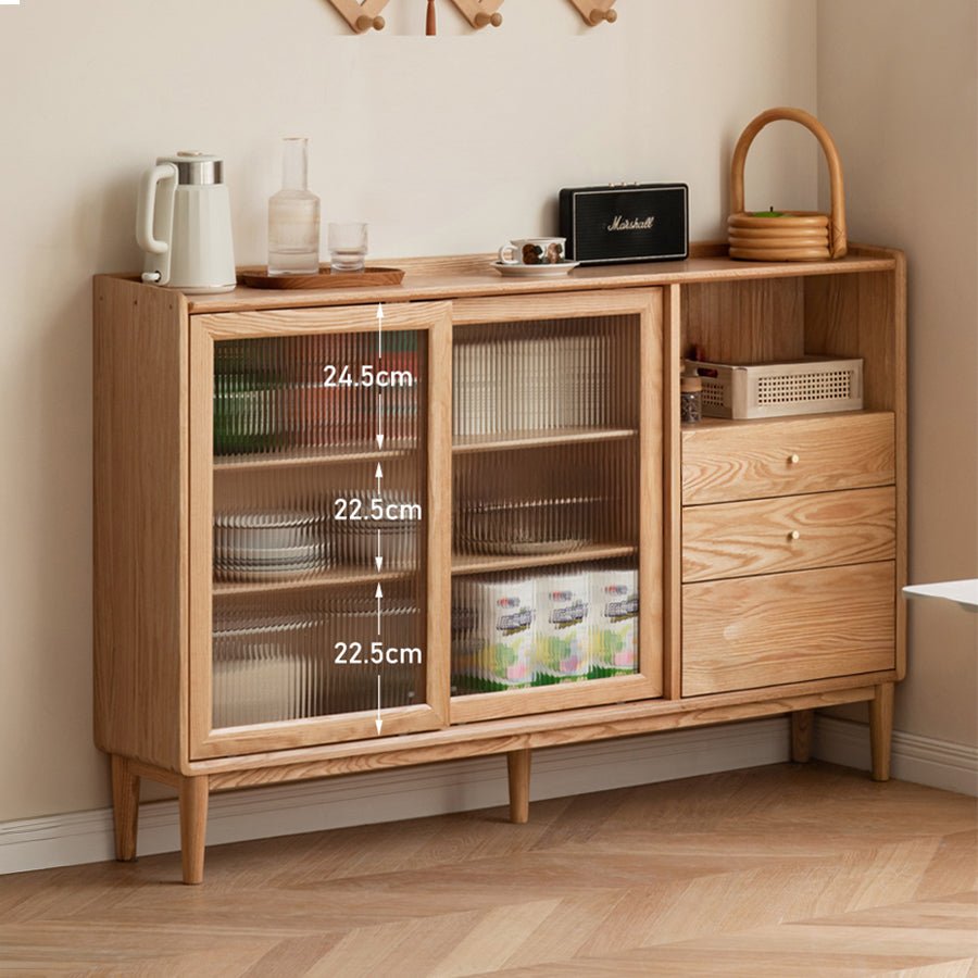 Lund Natural Solid Oak Sideboard | Oak Furniture Store