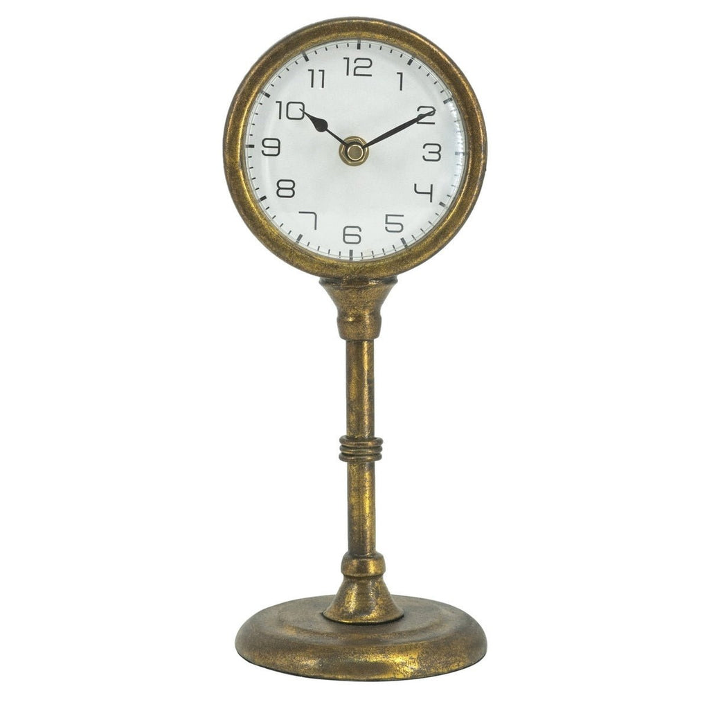 Lustrous Gold Accent Clock RSE2838 - Oak Furniture Store