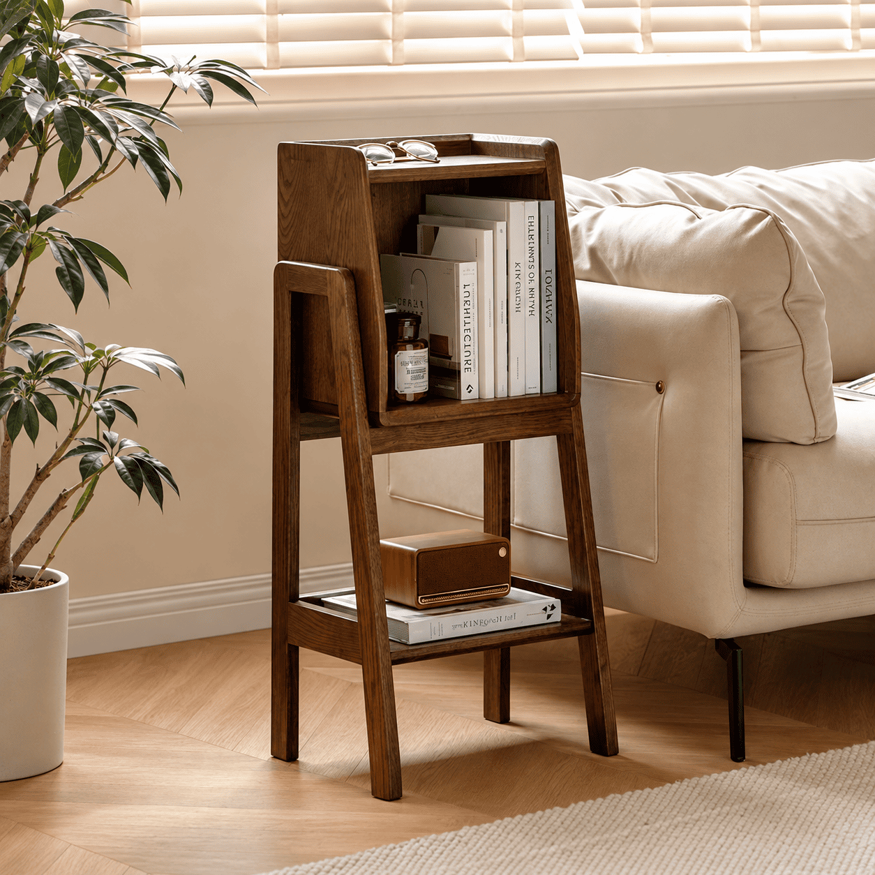 Macon Solid Oak Small Bookcase