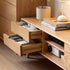 Malmo Natural Solid Oak Entertainment Unit Design Two - Oak Furniture Store